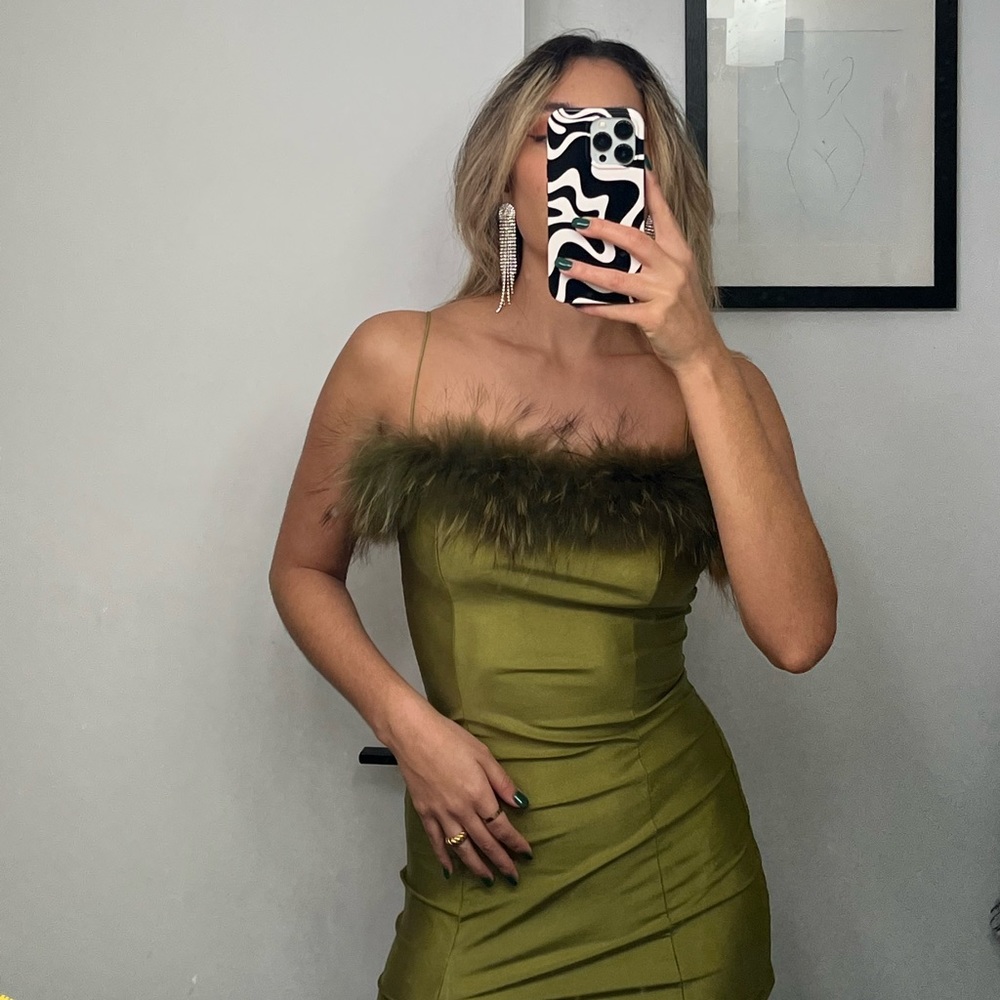 Fur dress
